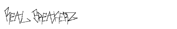 Real Breakerz font preview